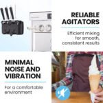 POLYCOOL Benchtop Soft Serve Ice Cream Machine, 3 Flavours, 2+Twist, Frozen Yoghurt, Acai Maker, Twin Cylinder, Counter Top Design, 15A Plug - Image 10