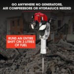 Baumr-AG 4 Stroke Petrol Jackhammer, with 2 Chisels, Carry Bag - Image 2