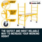 Baumr-AG 450kg Mobile Scaffold High Work Platform Scaffolding Portable - Image 10