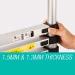 Bullet 2m Telescopic Aluminium Ladder Alloy Extension Extendable Steps - Image 4