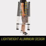 Bullet 3.8m Multipurpose Telescopic Folding Ladder Aluminium Alloy Extension - Image 2