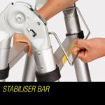 Bullet 3.8m Multipurpose Telescopic Folding Ladder Aluminium Alloy Extension - Image 9