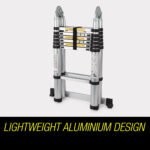 Bullet 4.4m Multipurpose Aluminium Telescopic Folding Ladder Alloy Extension Steps - Image 2