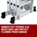 BULLET Pro 4.7m Multi-Purpose Ladder Aluminium Extension Folding Adjustable Step - Image 4