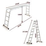 BULLET Pro 4.7m Multi-Purpose Ladder Aluminium Extension Folding Adjustable Step - Image 6