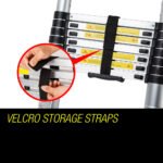 Bullet 5m Telescopic Aluminium Multipurpose Ladder Extension Alloy Step - Image 3