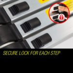 Bullet 5m Telescopic Aluminium Multipurpose Ladder Extension Alloy Step - Image 4