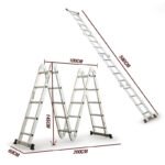 Bullet 5.8m Multipurpose Ladder Aluminium Extension Folding Adjustable Step - Image 6