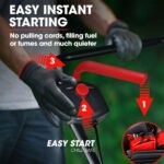 BAUMR-AG 450CX 40V SYNC Cordless Lawn Mower Kit, Fast Charger, 2 x 4Ah Battery, 320mm Grass Cutting Path - Image 5