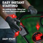 BAUMR-AG 500CX 40V SYNC 17" Cordless Lawn Mower Kit, Fast Charger, 2 x 4Ah Battery, 5 Stage Height Adjustment - Image 6