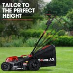 BAUMR-AG 500CX 40V SYNC 17" Cordless Lawn Mower Kit, Fast Charger, 2 x 4Ah Battery, 5 Stage Height Adjustment - Image 7