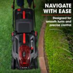 BAUMR-AG 500CX 40V SYNC 17" Cordless Lawn Mower Kit, Fast Charger, 2 x 4Ah Battery, 5 Stage Height Adjustment - Image 8