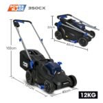 POWERBLADE 350CX 20V 13" Cordless Lawn Mower Kit, Fast Charger, 4Ah Battery, 5 Height, Brushless Electric, 330mm Cutting Path - Image 11
