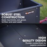 BAUMR-AG 270kg Capacity Metal Dump Cart, for Ride on Mower - Image 3