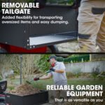 BAUMR-AG 270kg Capacity Metal Dump Cart, for Ride on Mower - Image 5