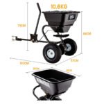 PLANTCRAFT Tow Behind Broadcast Spreader 30kg 26L Seed Fertiliser Tow Rotary - Image 6