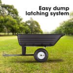 PLANTCRAFT 400LBS Poly Dump Cart Garden Tip Trailer Tray Tow Quad ATV Ride - Image 3