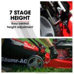 Baumr-AG Lawn Mower 139CC 17 Petrol Push Lawnmower 4-Stroke Engine Catch - Image 5