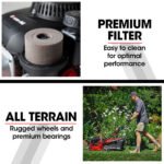 Baumr-AG Lawn Mower 139CC 17 Petrol Push Lawnmower 4-Stroke Engine Catch - Image 7