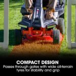 BAUMR-AG 24" Ride On Lawn Mower, Lithium Electric Start System, 6HP 224cc, 5 Cut Heights, Catcher and Mulch Kit - Image 6
