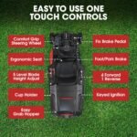 BAUMR-AG 24" Ride On Lawn Mower, Lithium Electric Start System, 6HP 224cc, 5 Cut Heights, Catcher and Mulch Kit - Image 12