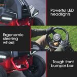 BAUMR-AG 24" Ride On Lawn Mower, Lithium Electric Start System, 6HP 224cc, 5 Cut Heights, Catcher and Mulch Kit - Image 15