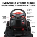 BAUMR-AG 38" Ride On Mower Tractor, Electric Start, 14hp 452cc, Hydrostatic, 100kg Towing, 7 Cut Heights - Image 6