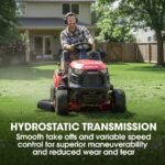 BAUMR-AG 38" Ride On Mower Lawn Tractor, Side Discharge or Mulch, Electric Start, 14hp 452cc, Hydrostatic, 100kg Towing, 7 Cut Heights - Image 3