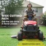 BAUMR-AG 38" Ride On Mower Lawn Tractor, Side Discharge or Mulch, Electric Start, 14hp 452cc, Hydrostatic, 100kg Towing, 7 Cut Heights - Image 5