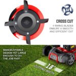 Baumr-AG Lawn Mower 18 220cc Petrol Self-Propelled Push Lawnmower 4-Stroke - Image 8