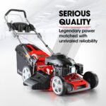 Baumr-AG 220cc Lawn Mower 4-Stroke 20 Inch Petrol Lawnmower 4-in-1 Self-Propelled Push - Image 3