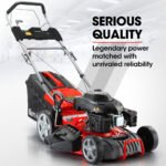 BAUMR-AG 18" 224cc Electric Start Self Propelled Lawn Mower, 7 Height, Steel Deck, 6HP, 4-Stroke Petrol Lawnmower - 790SXe - Image 3