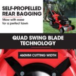 BAUMR-AG 18" 224cc Electric Start Self Propelled Lawn Mower, 7 Height, Steel Deck, 6HP, 4-Stroke Petrol Lawnmower - 790SXe - Image 5