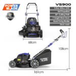 PowerBlade 20" 200cc Self-Propelled Lawn Mower, 7 Height, Steel Deck, Deck Wash Port, OHV 4-Stroke Petrol - VS900 - Image 2