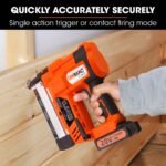 UNIMAC CLS400 20-50mm 16ga Finishing Nail Gun, Cordless 20V Lithium Nailer Kit - Image 7