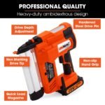 UNIMAC CLS500 15-50mm 18ga 2-in-1 Stapler/Brad Nail Gun, Cordless 20V Lithium Nailer - Image 11