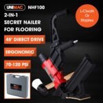 UNIMAC NHF100 37-50mm 16ga Flooring Air Gun Driver, Heavy Duty Pneumatic Floor Nail Gun - Image 2