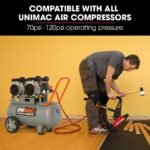 UNIMAC NHF100 37-50mm 16ga Flooring Air Gun Driver, Heavy Duty Pneumatic Floor Nail Gun - Image 5