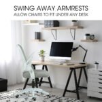 Fortia Ergonomic Office Desk Chair, Coolmesh Fabric, Adjustable Recline, Grey Mesh/White Frame - Image 6