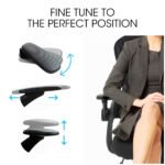 FORTIA Ergonomic Office Desk Chair, Coolmesh Fabric, Adjustable Recline, Black Mesh/Black Frame - Image 8