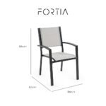 Fortia 4pc Outdoor Dining Chair Set, Furniture for Outside - Image 2