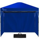 RED TRACK 3.6x2.2m Ultra Compact Folding Gazebo, Walls, Carry bag, Portable Outdoor Popup Marquee for Camping Beach, Navy Blue