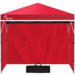 RED TRACK 3.6x2.2m Ultra Compact Folding Gazebo, Walls, Carry bag, Portable Outdoor Popup Marquee for Camping Beach