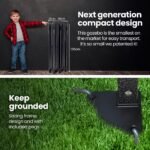 RED TRACK 3x3m Ultra Compact Folding Gazebo, Walls, Carry bag, Portable Outdoor Popup Marquee for Camping Beach, Navy Blue - Image 2