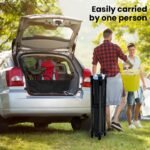 RED TRACK 3x3m Ultra Compact Folding Gazebo, Walls, Carry bag, Portable Outdoor Popup Marquee for Camping Beach, Navy Blue - Image 6