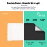 RED TRACK 3x3m Premium Pop Up Gazebo Marquee, Patented Steel Cable Canopy Support System, Wheeled Carry Bag, Side Walls, UV Block, Reinforced Frame, Black - Image 6