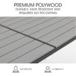 FORTIA 7pc Outdoor Dining Furniture Set, Table and Chairs Setting for Outside - Image 6