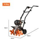 PLANTCRAFT 46CC Garden Cultivator Tiller Handheld 15" Inch Petrol 4-Stroke Titan 9 - Image 11