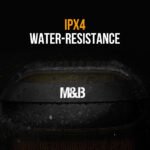 M&B Portable Splash Proof 120W Bluetooth Party Speaker with Karaoke Microphone, IPX4, TWS Pairing, Multi-Input, Lithium Battery, RGB, USB Charging - Image 4