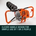 Baumr-AG Post Hole Digger 62CC Posthole Earth Auger Fence Borer Petrol Drill Bit - Image 9